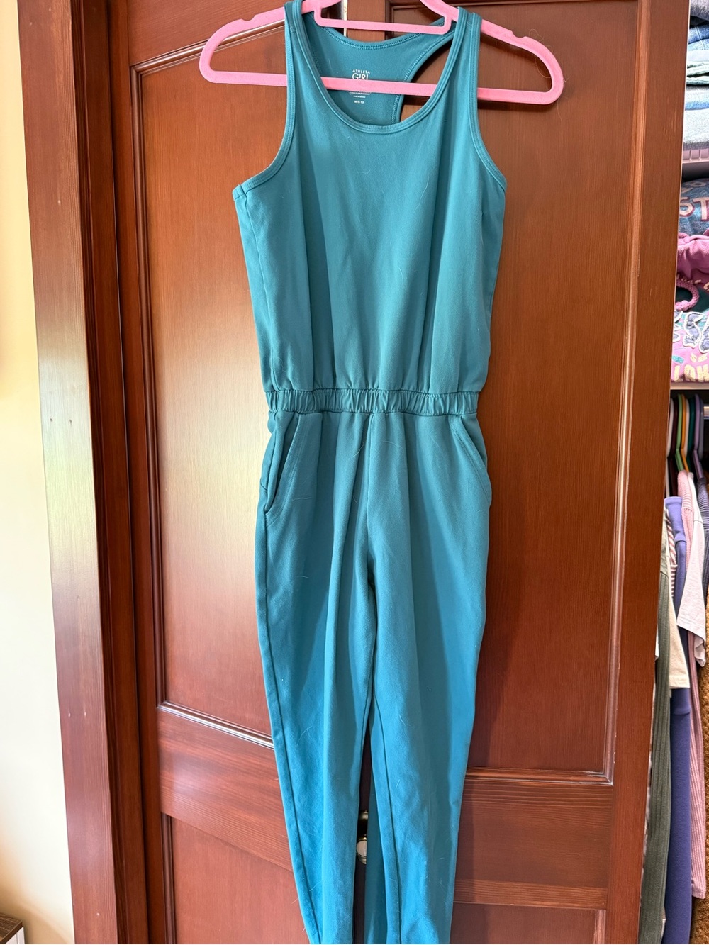 Athleta Teal Green Girls Jumpsuit Romper